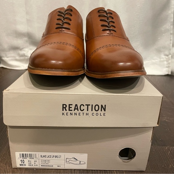 Men's Booker Faux-Leather Lace-Up Oxford Dress Shoes - Picture 2 of 6